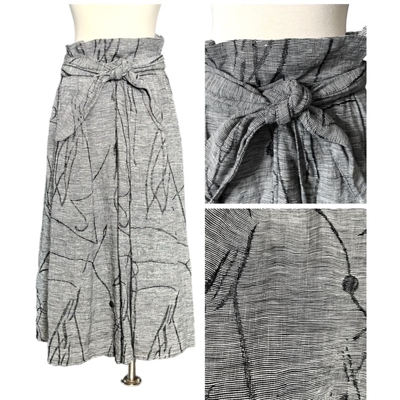 Corey Lynn Calter Dresses & Skirts - 🎉🎉ONE DAY⬇️⬇️🎉🎉 Anthropologie Corey Lynn Calter Textured Linen Tie Skirt M